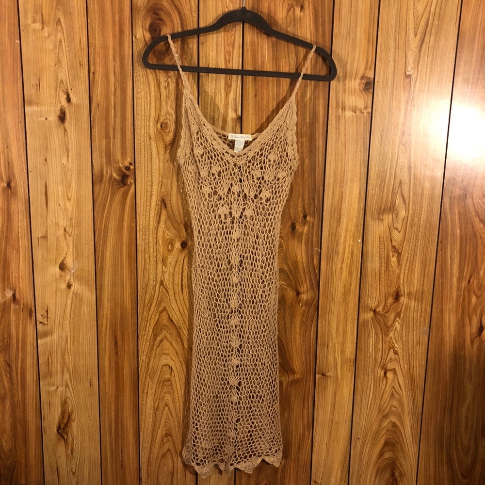VINTAGE FOREVER 21 CROCHET MIDI DRESS